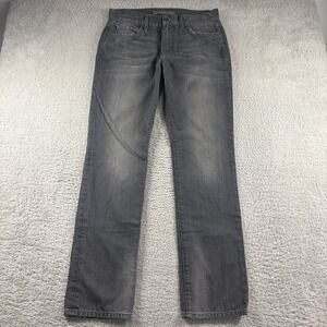 Joe's Jeans Mens 32x33 Brixton Straight Narrow Gray Fade Whiskering